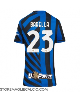 Inter Milan Nicolo Barella #23 Maglia Gara Casa Repliche 2024-25 Donna